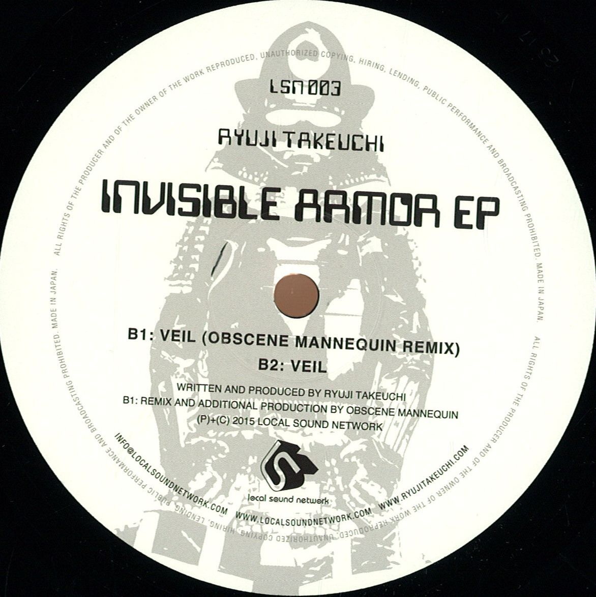 image cover: Ryuji Takeuchi - Invisible Armor EP [LSN003]