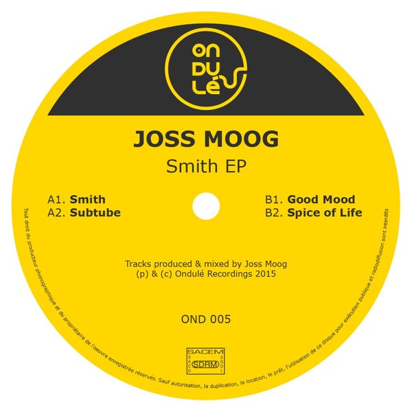 image cover: Joss Moog - Smith EP [OND005]