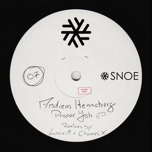 image cover: Andreas Henneberg - Proper Job EP / SNOE / SNOE007