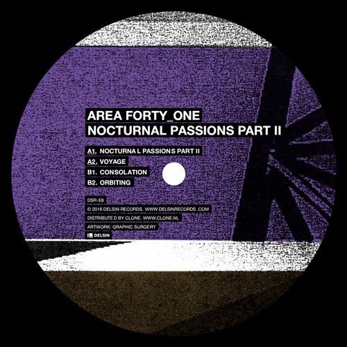 image cover: Area Forty_One - Nocturnal Passions Part II / Delsin Records / DSRE8