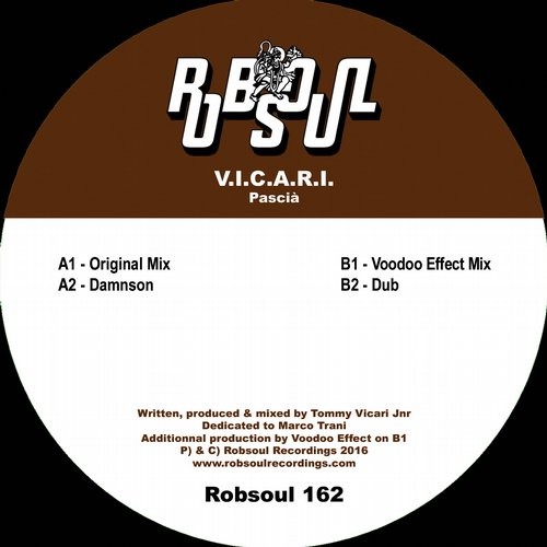image cover: V.I.C.A.R.I. - Pascià / Robsoul Recordings / RB162