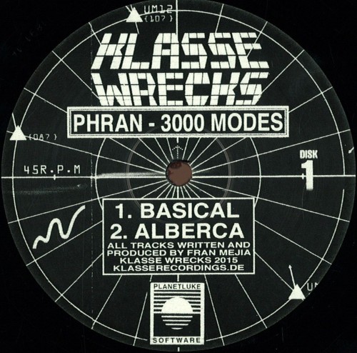 image cover: Phran - 3000 Modes / Klasse Wrecks / WRECKS006