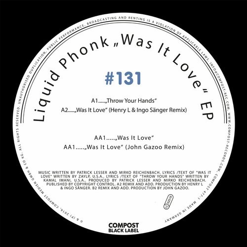 image cover: Liquid Phonk - Compost Black Label #131 - Was It Love EP / Compost / CPT4773