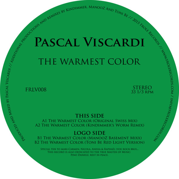 image cover: Pascal Viscardi - The Warmest Color / Frole Records / FRLV008