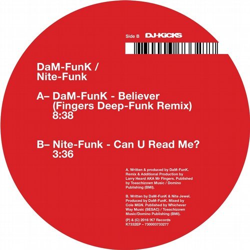 image cover: DaM-FunK & Nite-Funk - Believer / Can U Read Me? / K7332EP1D
