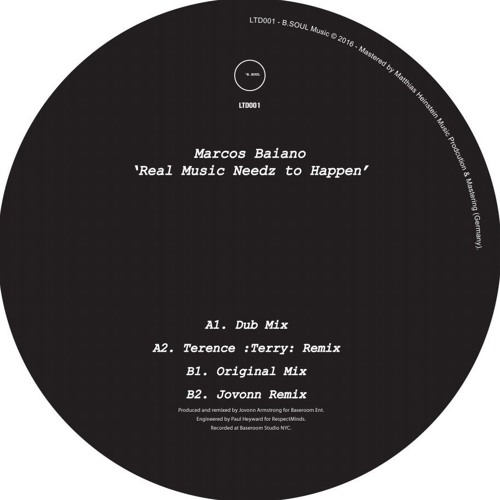 image cover: Marcos Baiano - Real Music Needz To Happen / LTD001