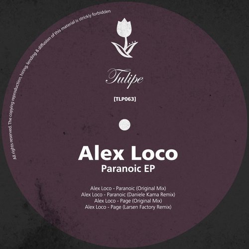 image cover: Alex Loco - Paranoic EP / Tulipe Records