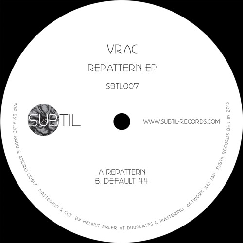 image cover: VINYL: VRAC - Repattern EP / Subtil Records