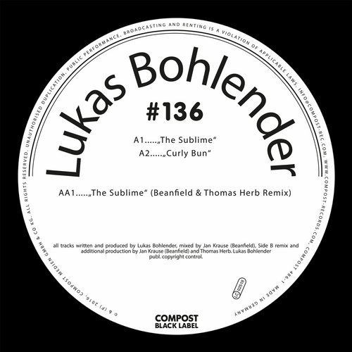 image cover: Lukas Bohlender - The Sublime EP - Compost Black Label #136 / Compost