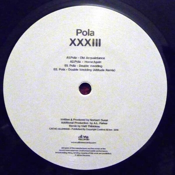 image cover: VINYL: Pola - XXXIII / All Inn Records