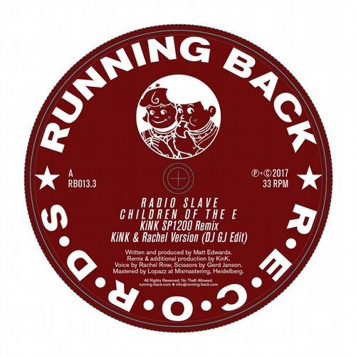 image cover: Radio Slave - Children Of The E (KiNK & Justin Van Der Volgen Remixes) / Running Back