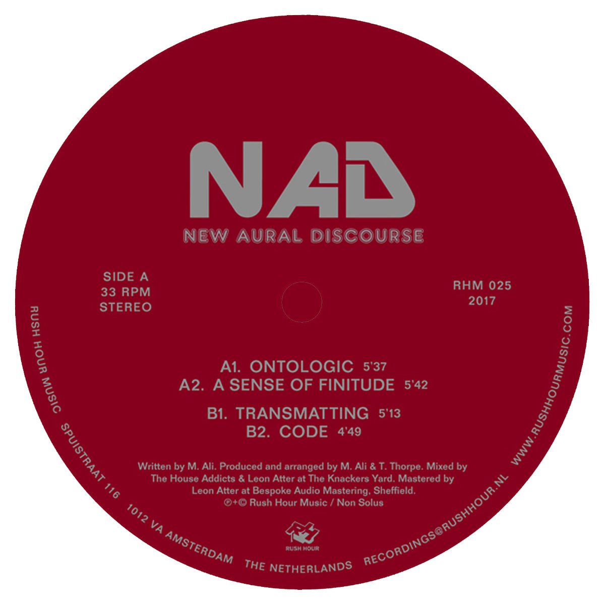 image cover: N.A.D. - New Aural Discourse EP / Rush Hour