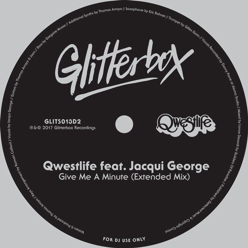 image cover: Qwestlife - Give Me A Minute (Extended Mix) / Glitterbox Recordings