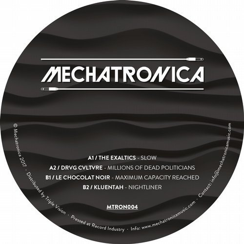 image cover: The Exaltics, Kluentah, Le Chocolat Noir & Drvg Cvltvre - MTRON004 / Mechatronica Music