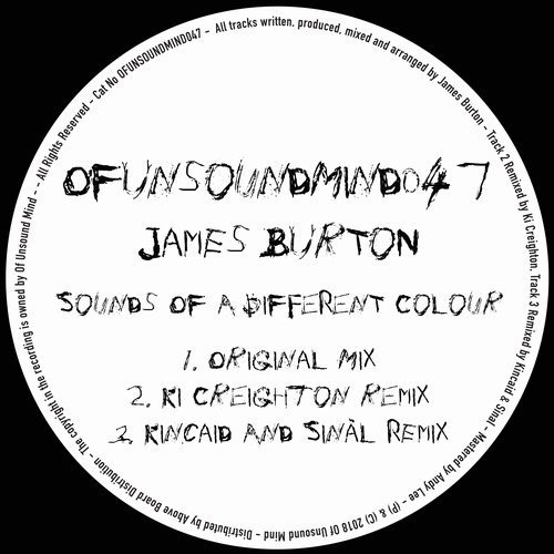 image cover: James Burton - Sounds Of A Different Colour EP / Of Unsound Mind