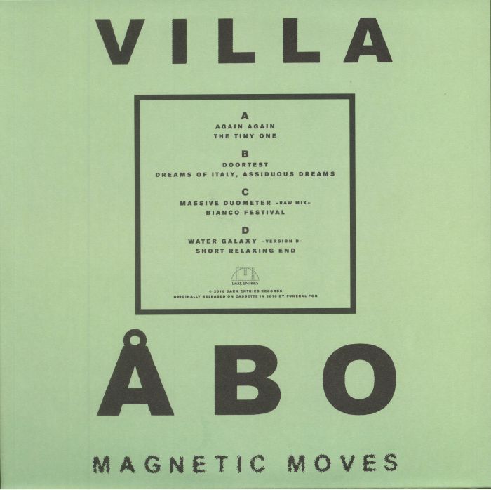 image cover: Villa Åbo - Magnetic Moves / Dark Entries Records