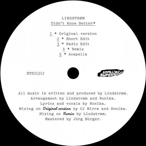 image cover: Lindstrøm - Didn't Know Better / Feedelity Recordings