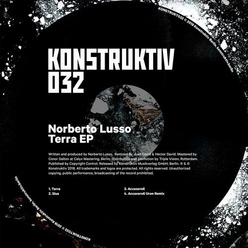 image cover: Norberto Lusso, Uron - Terra EP / KONSTRUKT032