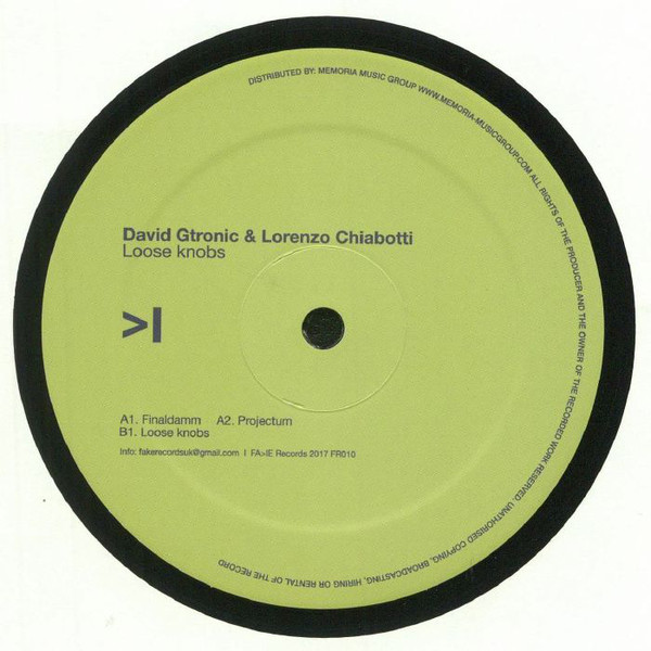 image cover: David Gtronic & Lorenzo Chiabotti - Loose Knobs / Fa>Ie Records