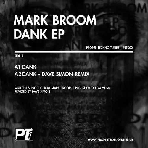 image cover: Mark Broom - Dank EP - Digital Version / PTT002
