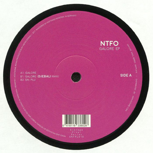 image cover: NTFO - Galore EP (Vinyl only) / Sintope Vinyl Series