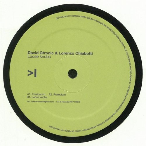 image cover: David Gtronic, Lorenzo Chiabotti - Loose Knobs / FR010D