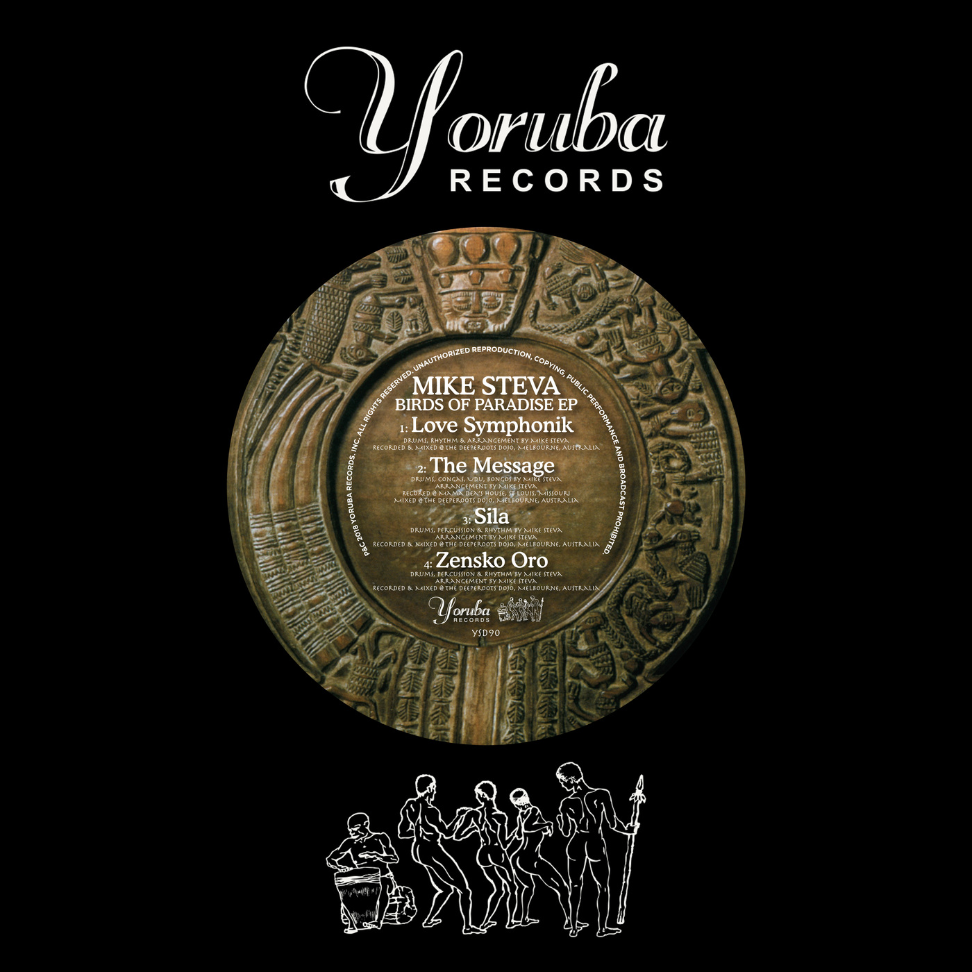 image cover: Mike Steva - Birds Of Paradise EP / Yoruba Records