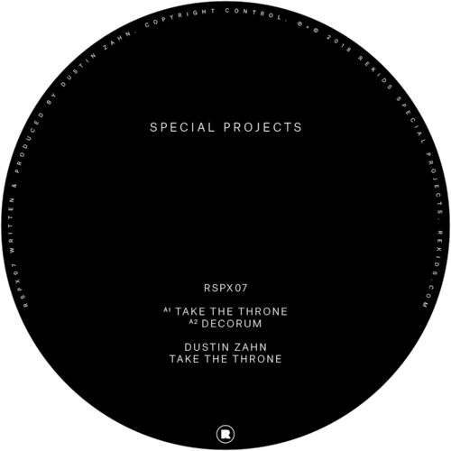 image cover: Dustin Zahn - Take The Throne EP / Rekids