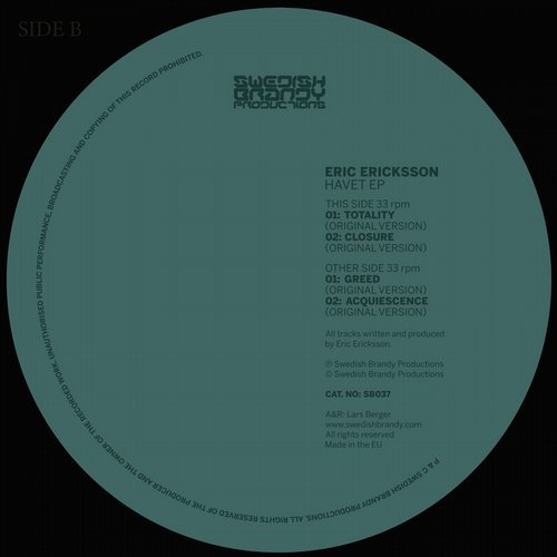 image cover: Eric Ericksson - Havet EP / SB037