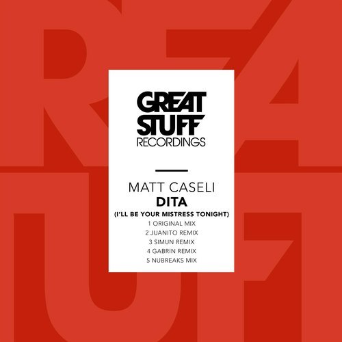 image cover: Matt Caseli - Dita (I'll Be Your Mistress Tonight) / GSR357