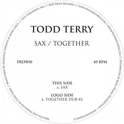 image cover: Todd Terry - Sax / Together / FRLV010