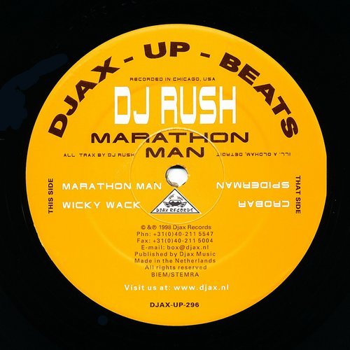 image cover: DJ Rush - Marathon Man / DJAXUP296