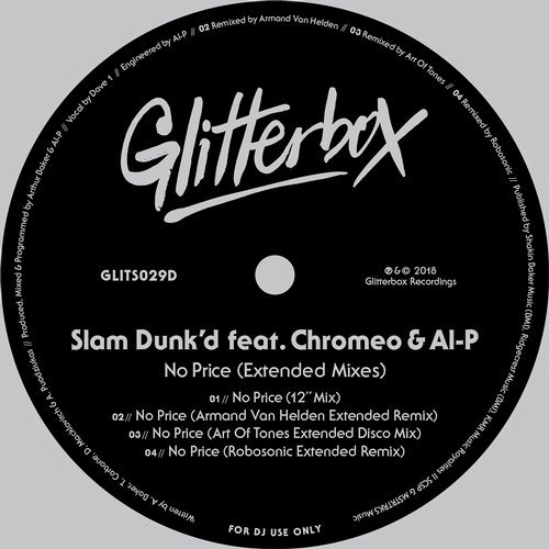 image cover: AL-P, Slam Dunk'd - No Price (Extended Mixes) / GLITS029D