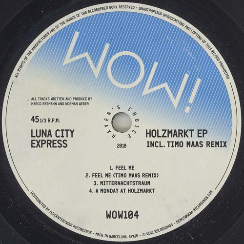 image cover: Luna City Express - Holzmarkt EP (+Timo Maas Remix) / WOW104
