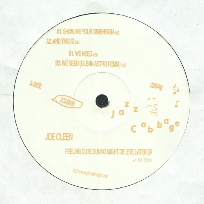 image cover: Joe Cleen - Feeling Cute Dunno Might Delete Later EP (+Glenn Astro Remix) / JCAB005