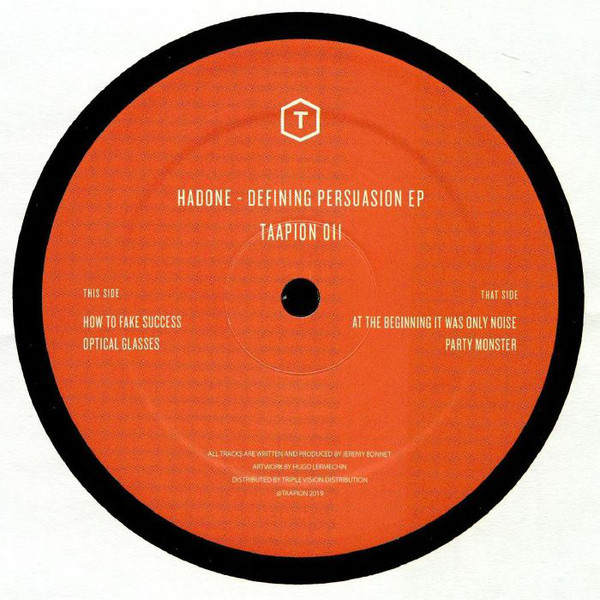 image cover: Hadone - Defining Persuasion EP / TAAPION 011