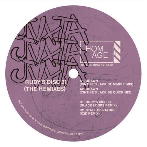 image cover: JVXTA - Rudy's Disc 31 (The Remixes) / HOMAGE005