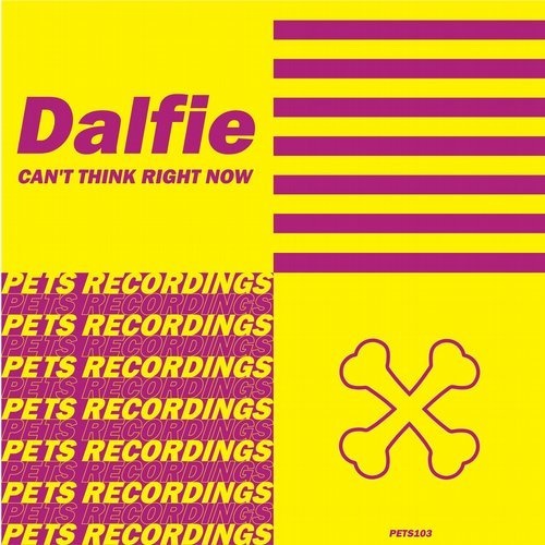 image cover: Dalfie - Can't Think Right Now (EP) / PETS103