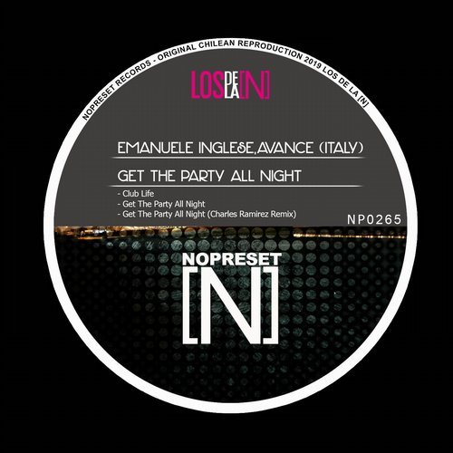 image cover: Emanuele Inglese, Avance (Italy) - Get The Party All Night / NP0265