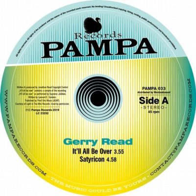 021251 346 09168461 Gerry Read - It'll All Be Over (+DJ Koze Remix) / PAMPA033