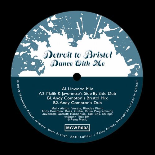 image cover: Detroit To Bristol - Dance With Me / MCWR003