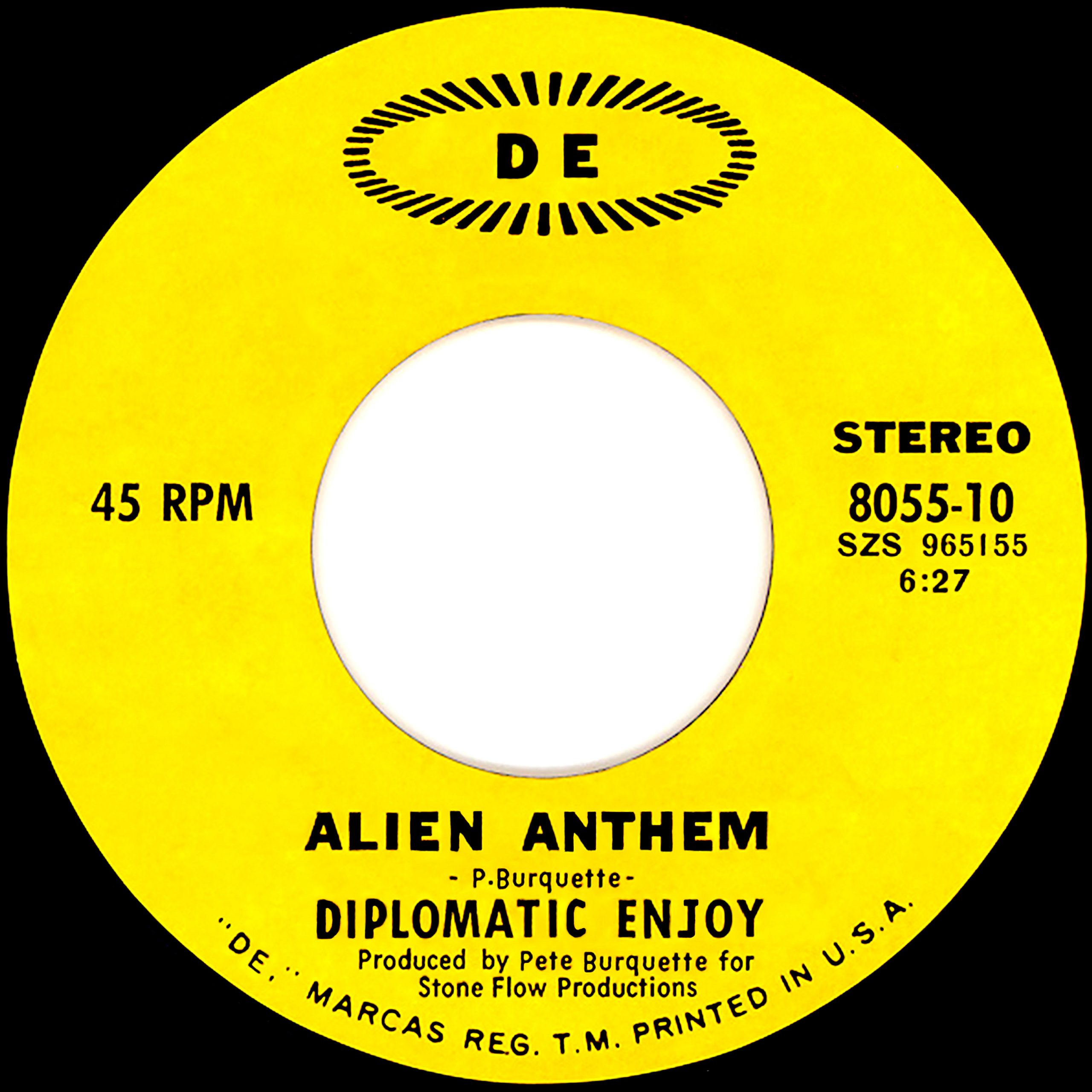 image cover: Diplomatic Enjoy - Alien Anthem / DE004