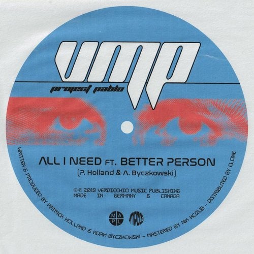 image cover: Project Pablo - All I Need/Eye Mask On, Think About Everything / VMP003