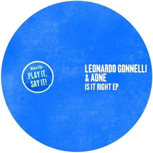 image cover: Leonardo Gonnelli, Adne - Is It Right EP / PLAY042