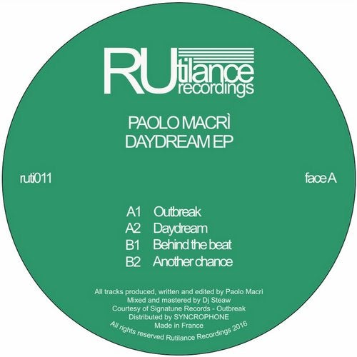 image cover: Paolo Macri - Daydream EP / RUTI011D