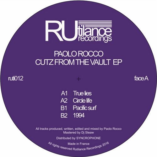 image cover: Paolo Rocco - Cutz From The Vault EP / RUTI012D