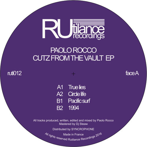 image cover: Paolo Rocco - Cutz From The Vault EP / Rutilance Recordings