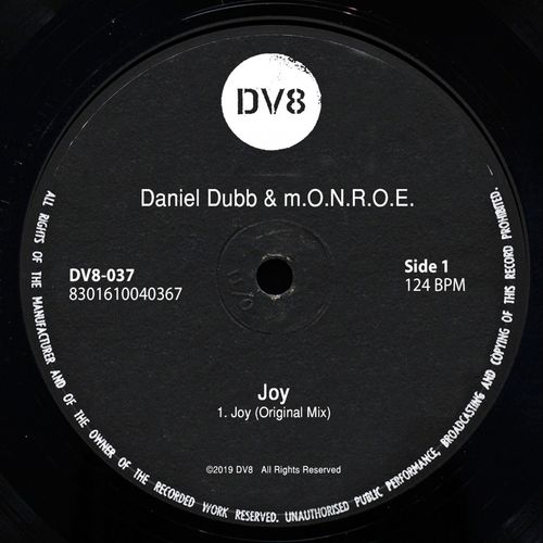 image cover: Daniel Dubb, m.O.N.R.O.E. - Joy / DV8