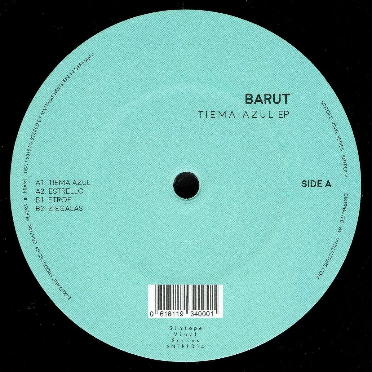 image cover: Barut - Tiema Azul EP / Sintope Vinyl Series