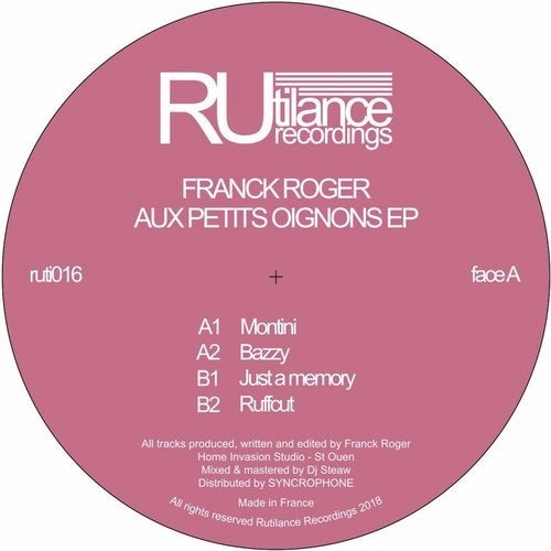 image cover: Franck Roger - Aux Petits Oignons EP / Rutilance Recordings